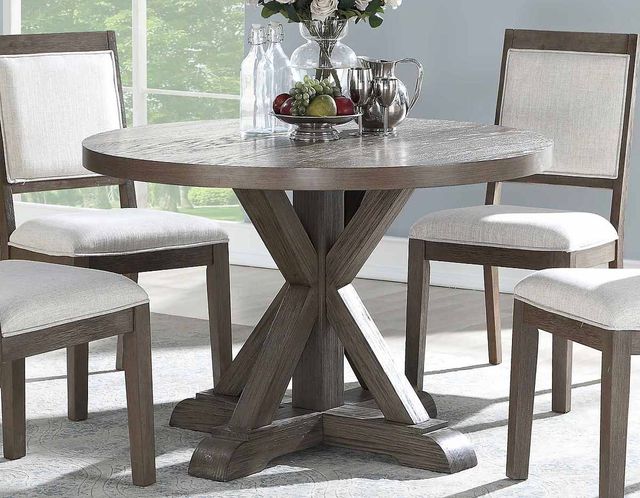 Steve Silver Co. Molly 5-Piece Grey Oak 48" Round Dining Set-1