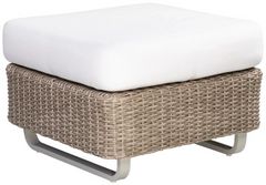Flexsteel® Outdoor Vista Ivory/Warm Gray Ottoman
