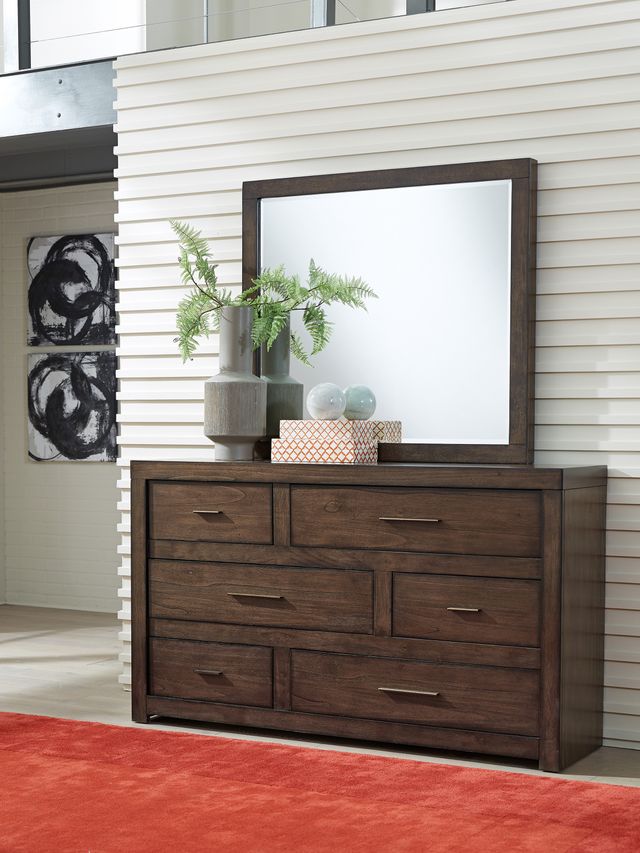 aspenhome® Modern Loft Brownstone Mirror-2