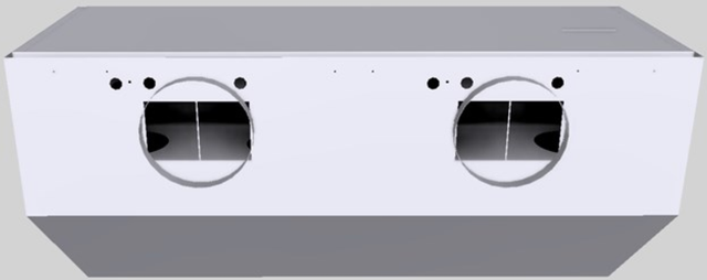 Vent-A-Hood® 48" White Wall Mounted Range Hood-2