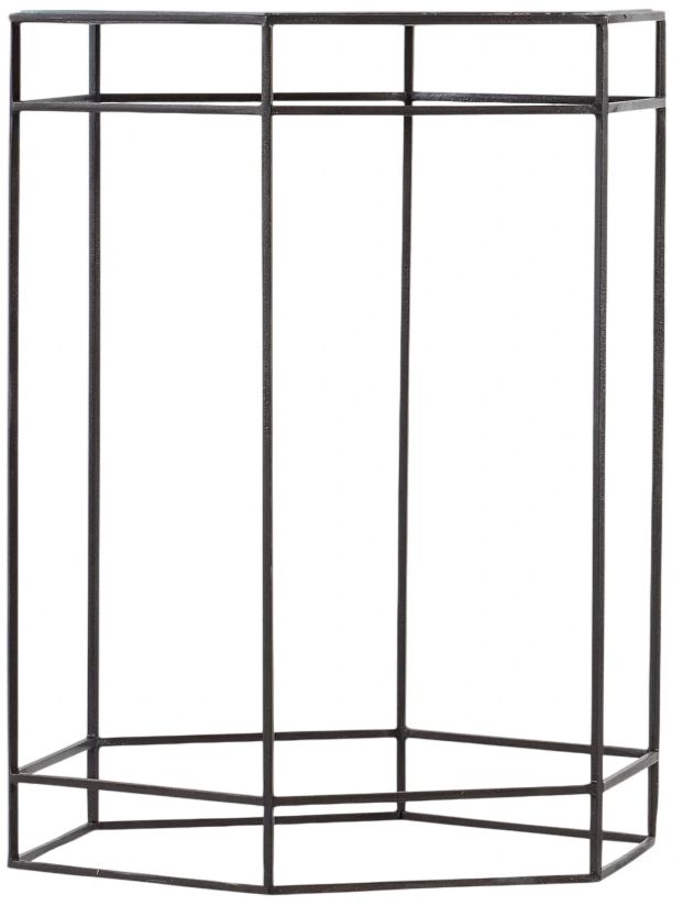 Hooker® Furniture Commerce and Market Glass Top Accent Table and Brown Base-0