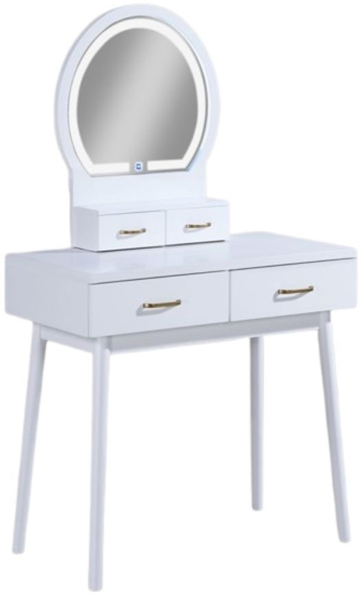 Crown Mark Cecilia 3-Piece White Vanity Set-1