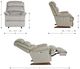 La-Z-Boy® Astor Shitake Leather Power Rocking Recliner with Headrest and Lumbar-2
