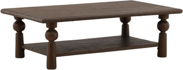 Dovetail Furniture Nethan Brown 50" Coffee Table-0