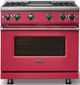 Viking® 7 Series 36" Valentine Pro Style Liquid Propane Gas Range with Griddle-2