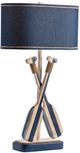 Crestview Collection Boat Oar Blue Table Lamp-0