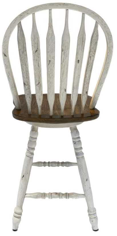 Liberty Furniture Carolina Crossing Windson Antique Honey/White Swivel Counter Stool-4