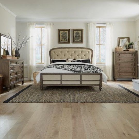 Liberty Furniture Americana Farmhouse 4-Piece Beige/Dusty Taupe King Bedroom Set-1