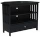 John Thomas Furniture® Destinations Mission Black Corner TV Stand-0