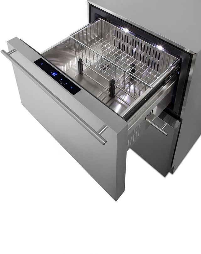 Summit® 3.7 Cu. Ft. Stainless Steel Refrigerator Drawer -3