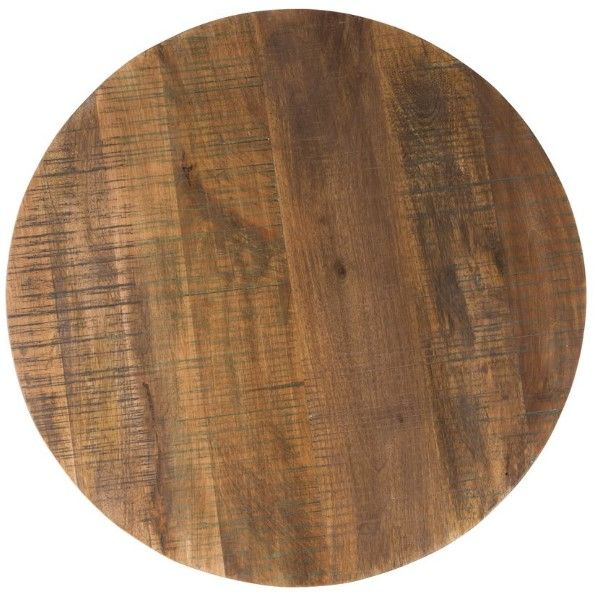 YHD Brown Pub Table with Black Base-3