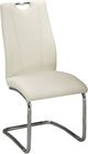 Brassex Inc. Popper 2-Piece Chrome/White Dining Chair Set-0