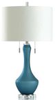Stylecraft Delphinium Blue/Off-White Table Lamp-0