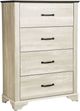 Monarch Specialties Inc. Bleached Oak/Rustic Oak Chest-0