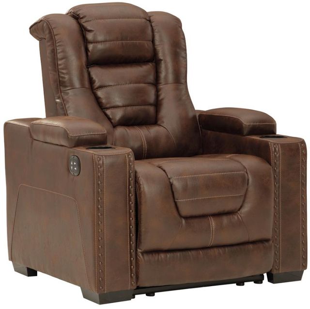 Signature Design by Ashley® Owner's Box Thyme Power Recliner with Adjustable Headrest-0