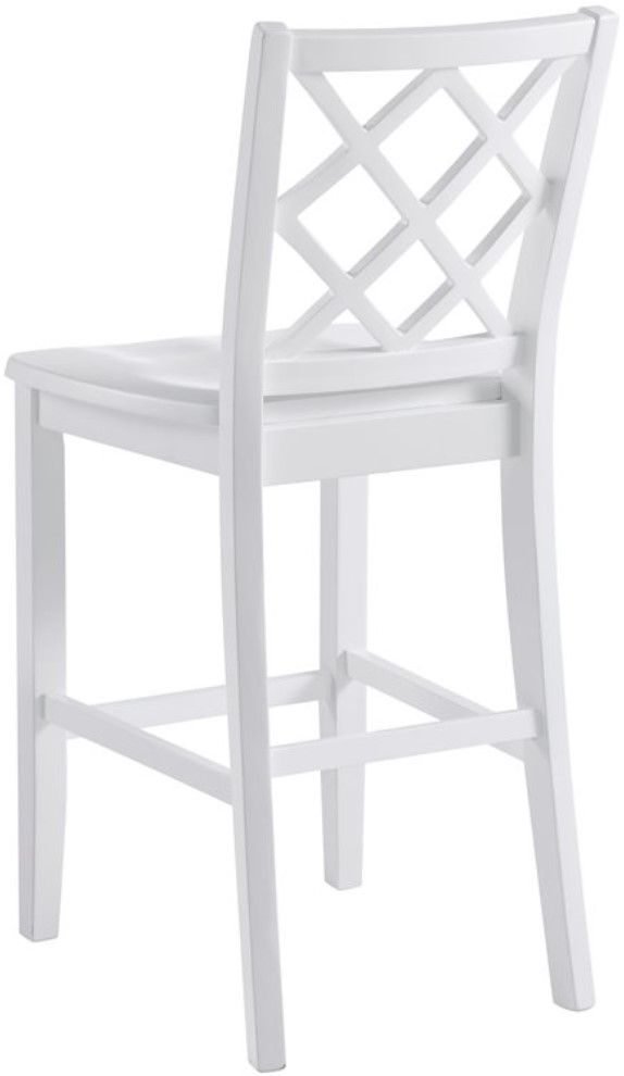 Emerald Home Whitmore White Counter Height Chair-2
