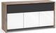 Salamander Designs® Barcelona 339 AV Cabinet-Natural Walnut/Gloss White-0