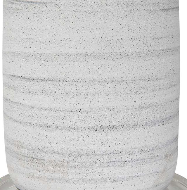 Uttermost® Levadia Light Gray/Matte White Table Lamp-4