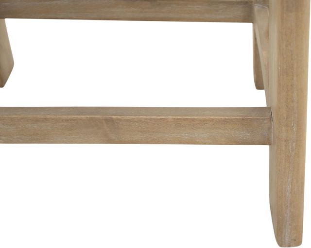 International Furniture Direct Balam Ivory/Stained White Accent Stool-3