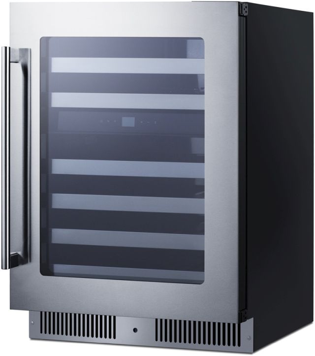 Summit® 24" Stainless Steel Built-In Wine Cooler-1