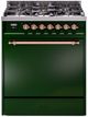 Ilve® Nostalgie II Series 30" Emerald Green Pro Style Dual Fuel Range-0