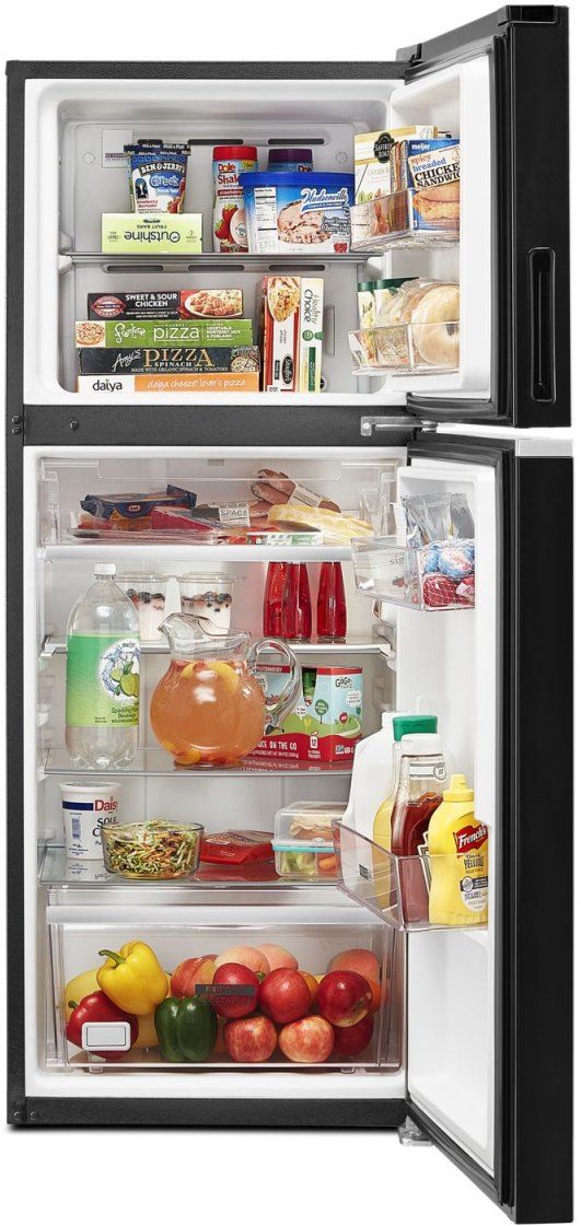 Whirlpool® 24" 11.6 Cu. Ft. Black Counter Depth Top Freezer Refrigerator-3