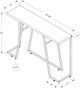 Monarch Specialties Inc. Dark Taupe Console Table-3
