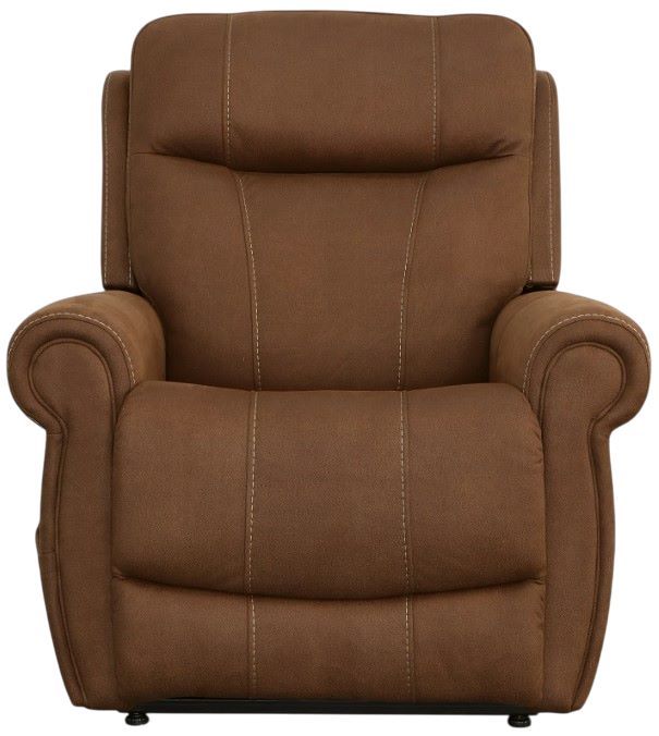 Flexsteel® Stewart Amber Brown Power Lift Recliner with Power Headrest and Lumbar-2