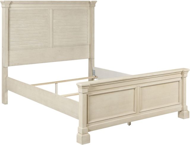 Signature Design by Ashley® Bolanburg 2-Piece Antique White King Panel Bed Set-1