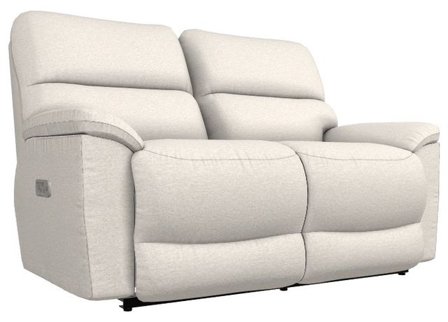 La-Z-Boy® Brooks Oyster Power Reclining Loveseat with Headrest and Lumbar-0