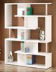 Coaster® Hoover White/Chrome 5-Tier Bookcase-1