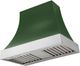AGA Cascade 36" Cornwall Green Wall Mounted Range Hood  with Polished Chrome Trim-0