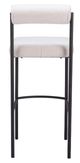 Zuo® Modern Livorno Ivory Barstool-3
