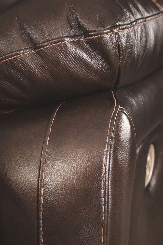 Signature Design by Ashley® Hallstrung Chocolate Power Reclining Loveseat-4