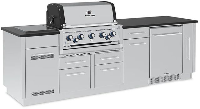 Broil King® Imperial™ S 590iF Stainless Steel Liquid Propane Outdoor Kitchen Kit-1