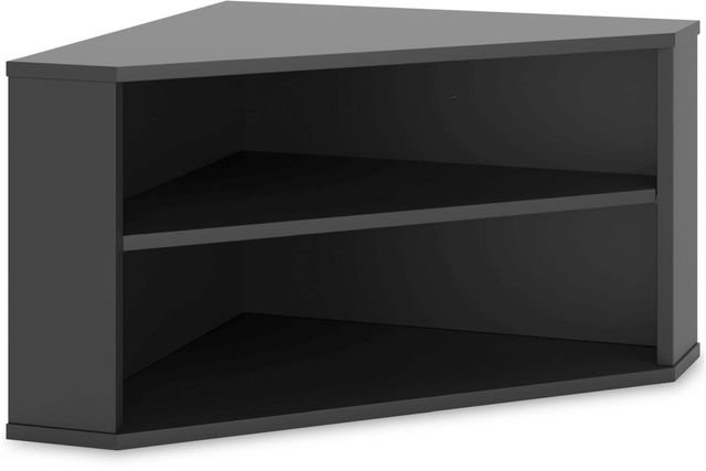 Signature Design by Ashley® Otaska Black Home Office Corner Bookcase-0