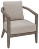 Signature Design by Ashley® Sunset Lake 3-Piece Beige Fabric/Wooden Outdoor Conversation Set-1