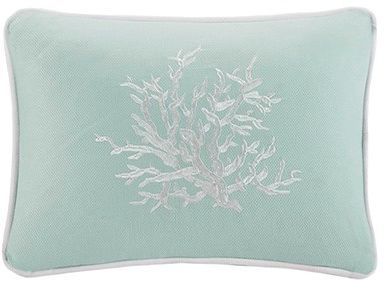 Olliix by Harbor House Coastline Aqua Oblong Pillow-0