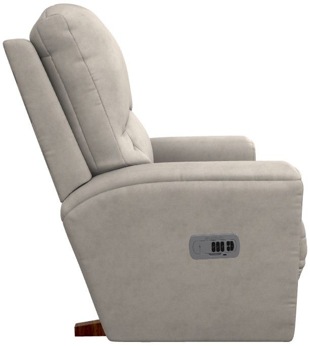 La-Z-Boy® Cassian Oyster Power Rocking Recliner with Headrest-3