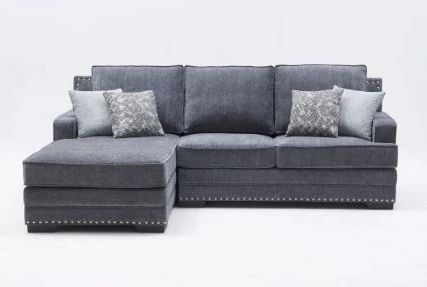 Milton Greens Stars 2-Piece Dark Gray Left Hand Facing Sectional and Chaise-1