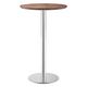 Zuo® Modern Bergen Walnut Bar Table with Chrome Base-0