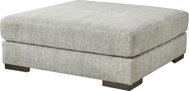 Regent Park Oversized Accent Ottoman - Pewter Regent Park Oversized Accent Ottoman - Pewter
