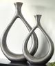 Signature Design by Ashley® Dimaia 2-Piece Antique Silver Vase Set-1