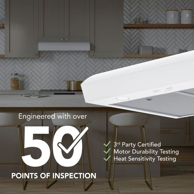 Broan-NuTone® MTR1 Series 30" White Under Cabinet Range Hood-1