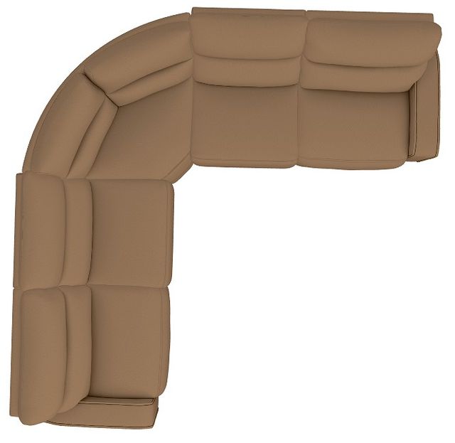 La-Z-Boy® Maddox 5-Piece Camel Curve Manual Reclining Sectional-3