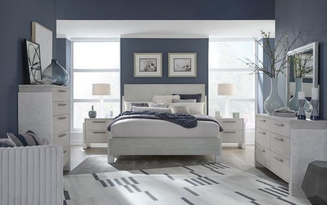 Magnussen Home® Lorelei Misty Cloud King Panel Bed-1