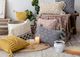 Livia Macramé Yellow Decorative Pillow-1
