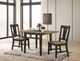 Intercon Harper Pecan Top Drop Leaf Table with Brushed Brown Base-1