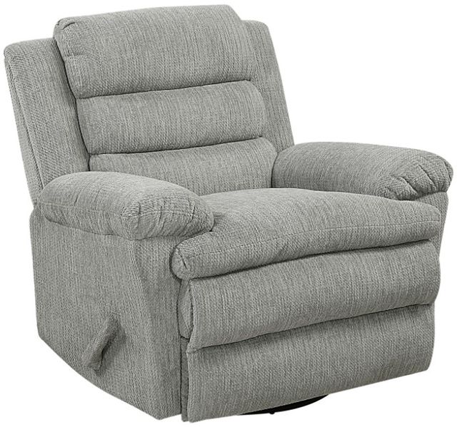 Homelegance® Oxford Gray Manual Swivel Glider Reclining Chair-0
