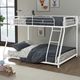 Furniture of America® Panos White Twin/Full Bunkbed-1